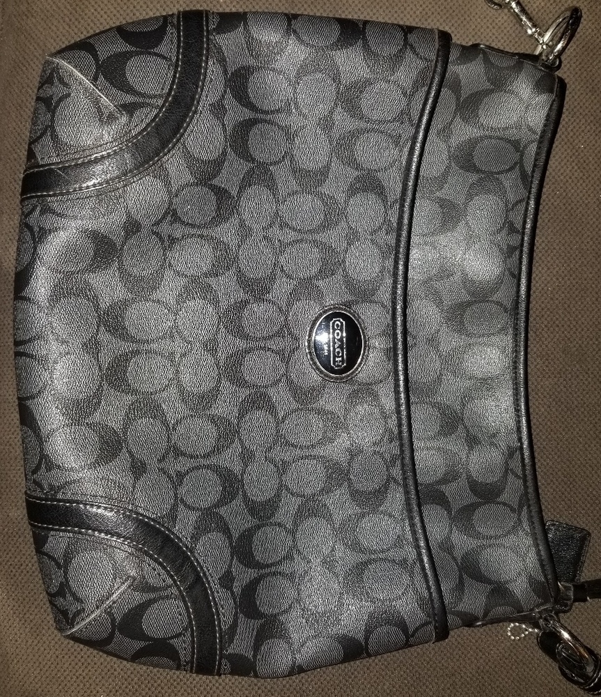 Black, Coach, crossbody bag